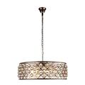 Lighting Business 32 Dia. x 10.5 H in. Madison Pendant Lamp - Polished Nickel, Royal Cut Crystal Clear LI281363